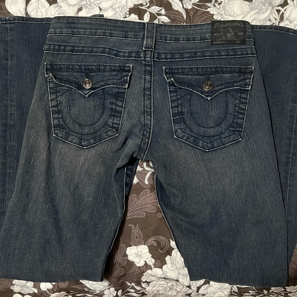 True Religion Low Rise Flare Jeans Y2K